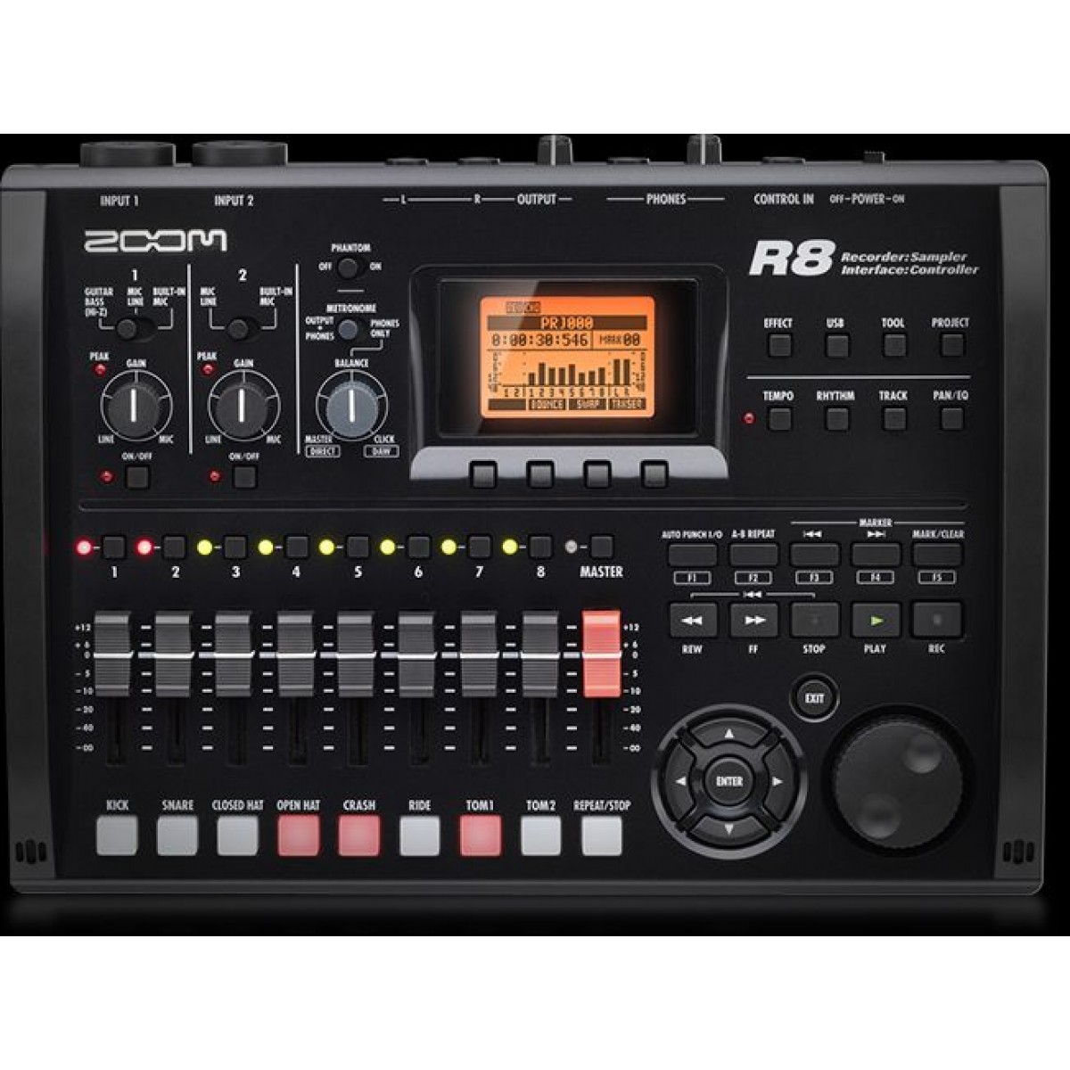 Recording | On | ZOOM – R8 –