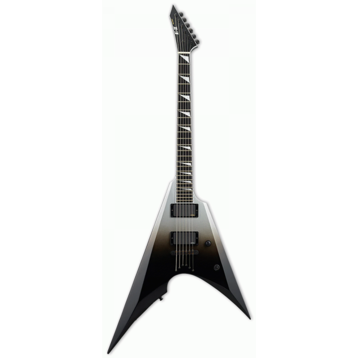 Guitar Shop | Sale On Now! | ESP E-II ARROW IN BLACK SILVER FADE NECK