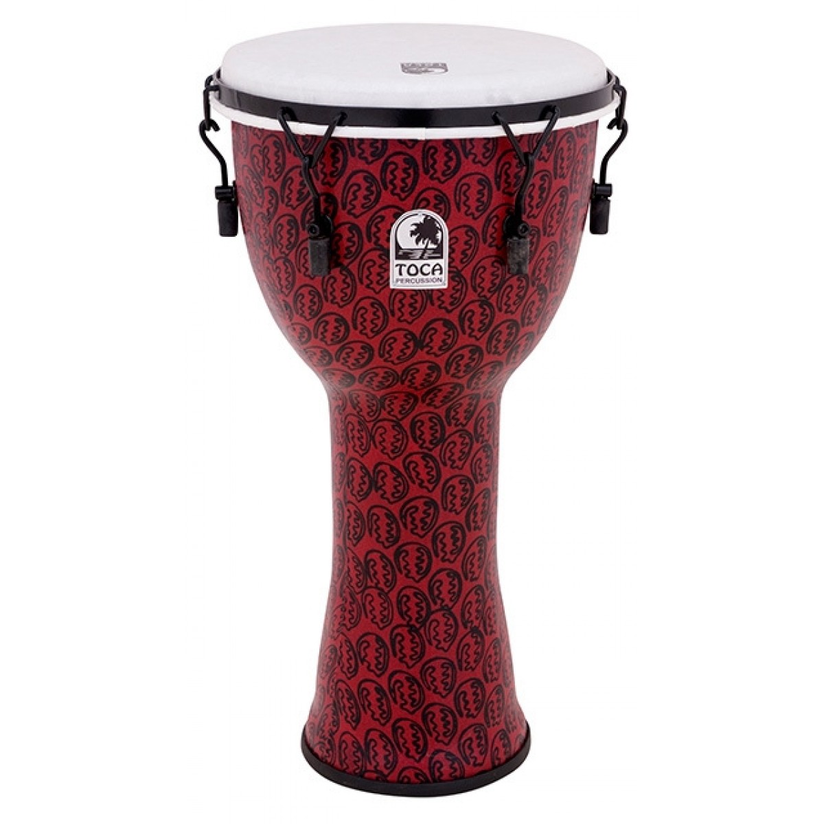 Djembe TOCA Freestyle Mech. Tuned Black Mamba 12'' - Percussione In Materiale Sintetico, Altezza 51cm - Foto 4