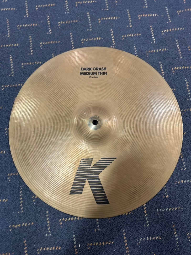ZILDJIAN 17" K DARK CRASH MEDIUM THIN (PRE-LOVED 90's)