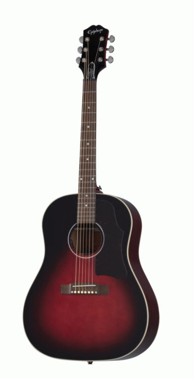 EPIPHONE SLASH J45 IN CASE VERMILLION BURST