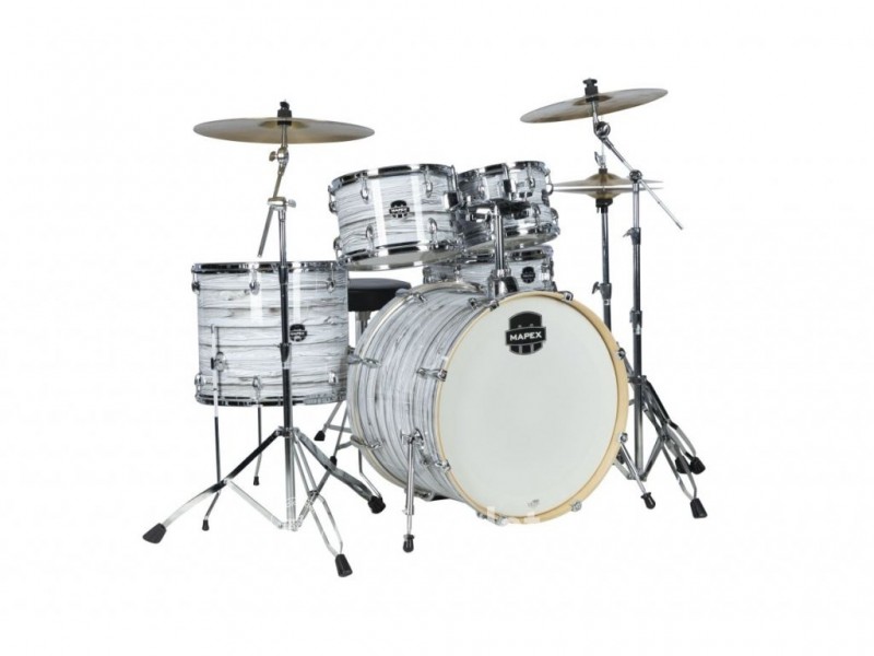 Mapex Venus 5-Piece Drum Set With Hardware - White Marblewood