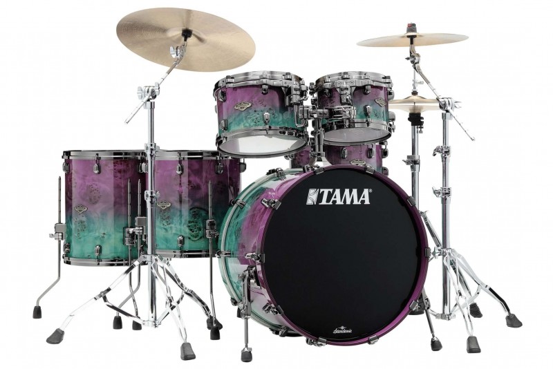 Tama Starclassic Walnut/Birch 6pce Shell Kit - W/Matching Snare (Limited Edition) - Nebura Mappa Burl Fade 