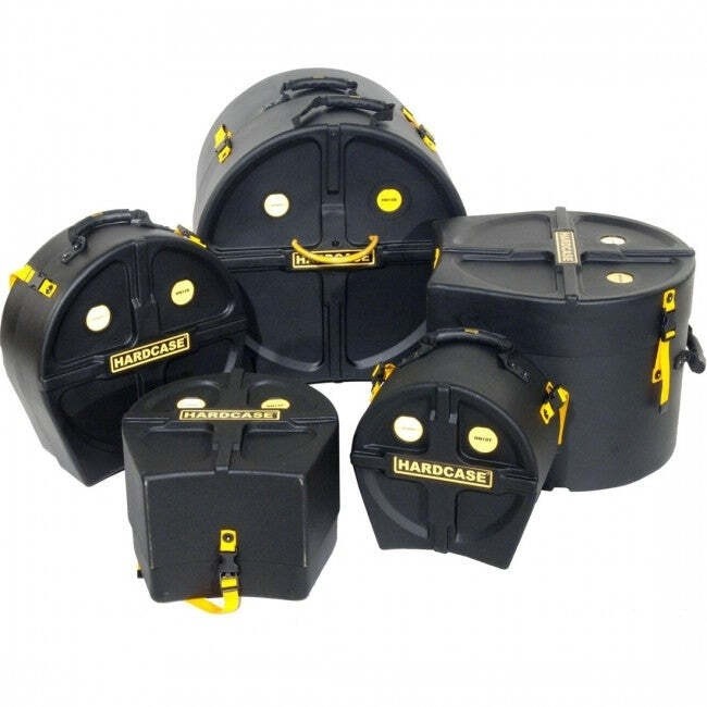Hardcase Drum Case Set Jazz Kit Black (10T 12T 14FT 18B 14S)