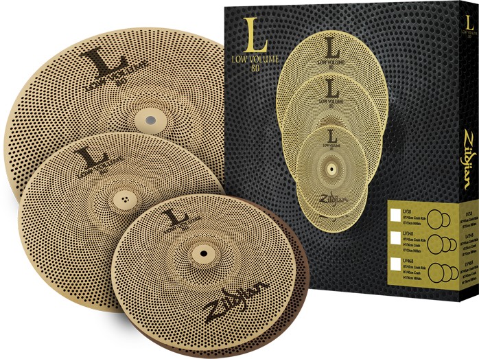 Zildjian LV348 Low Volume L80 13/14/18 Cymbal Set Cymbal