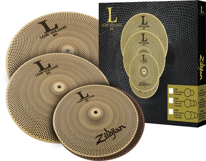 Zildjian LV468 Low Volume L80 14/16/18 Cymbal Cymbal Pack