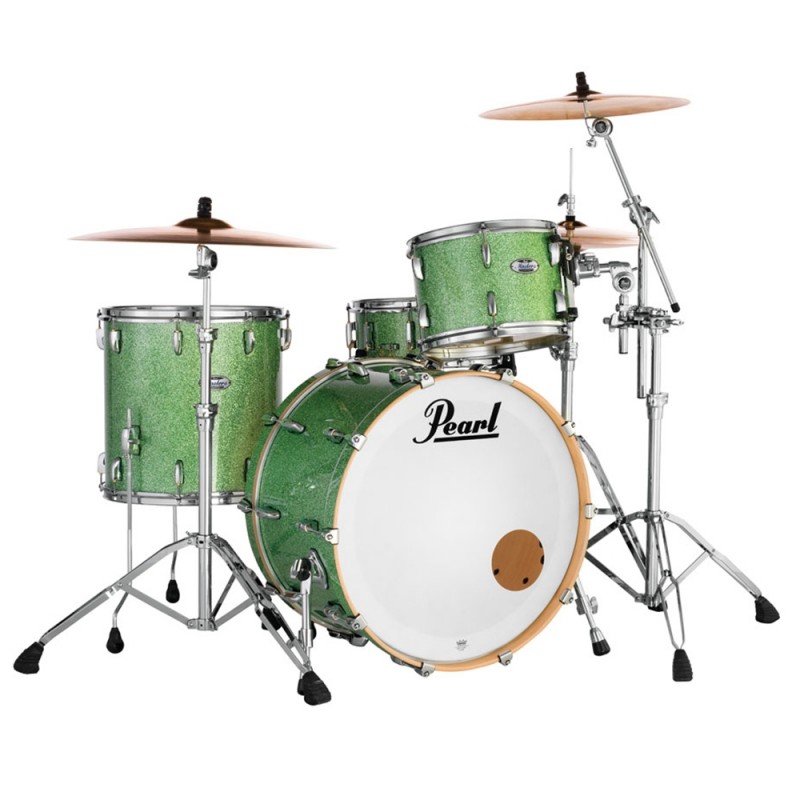 PEARL MASTERS MAPLE COMPLETE - 3 PIECE DRUM SHELL PACK - ABSINTHE SPARKLE FINISH