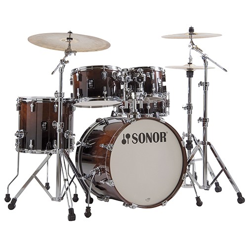 Sonor AQ2 Stage 5 Piece 22" Maple Drum Kit with Hardware - Brown Fade
