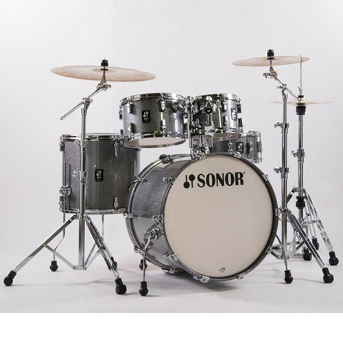 Sonor AQ2 Studio 5 Piece 20" Maple Drum Kit with Hardware - Titanium Quartz