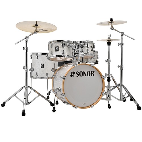 Sonor AQ2 Studio 5 Piece 20" Maple Drum Kit with Hardware - White Pearl