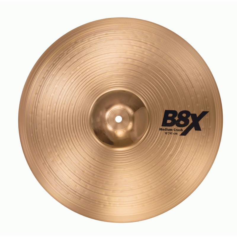 SABIAN – B8X 16" MEDIUM CRASH CYMBALS – NATURAL FINIDH