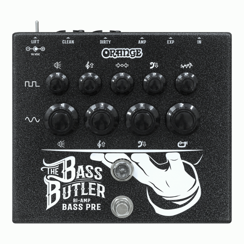 ORANGE BASS BUTLER BI AMP BASS PRE AMP PEDAL