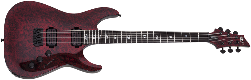 Schecter C-1 Apocalypse Red Reign Electric Guitar