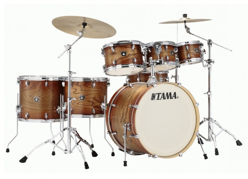 Tama Superstar Classic Exotic 7 Piece Drum Kit with Hardware - Matte Autumn Elm Burst