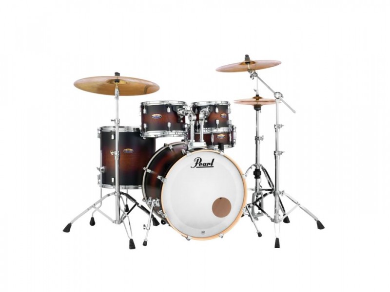 Pearl Decade Maple DMP 22" Fusion Plus Drum Kit w Hardware Brown Burst