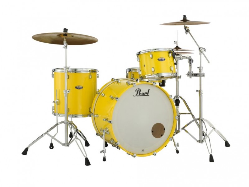 Pearl Decade Maple DMP 24" Drum Kit w Hardware Solid Yellow