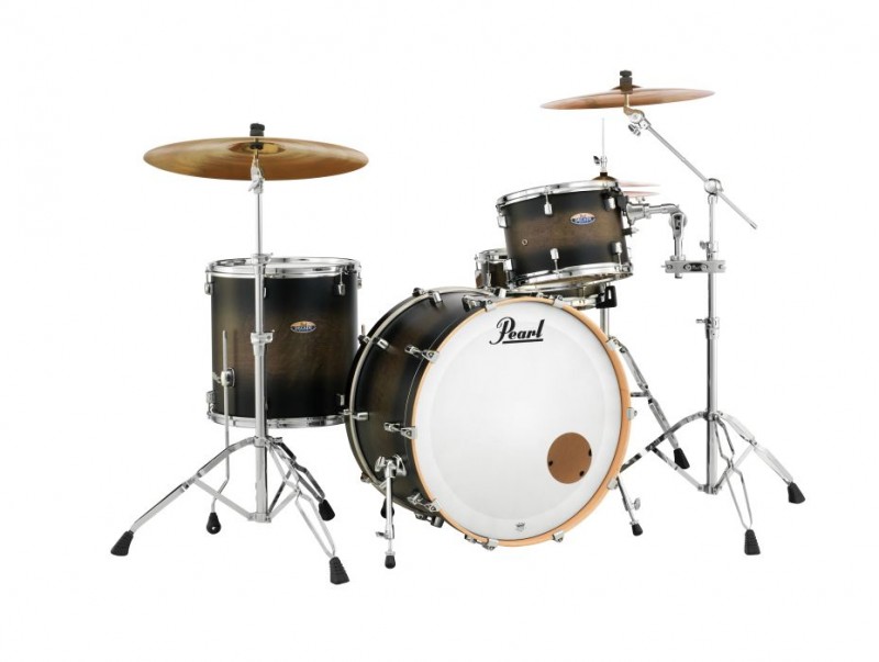 Pearl Decade Maple DMP 24" Drum Kit w Hardware Satin Black Burst