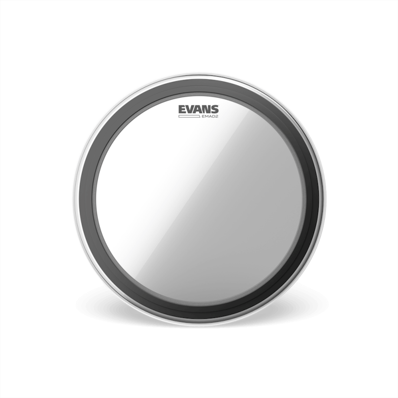 Evans BD20EMAD2 EMAD2 Clear Bass Drum Head Skin 20"