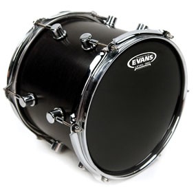 Evans TT16RBG Resonant Black Drum Head Skin 16"
