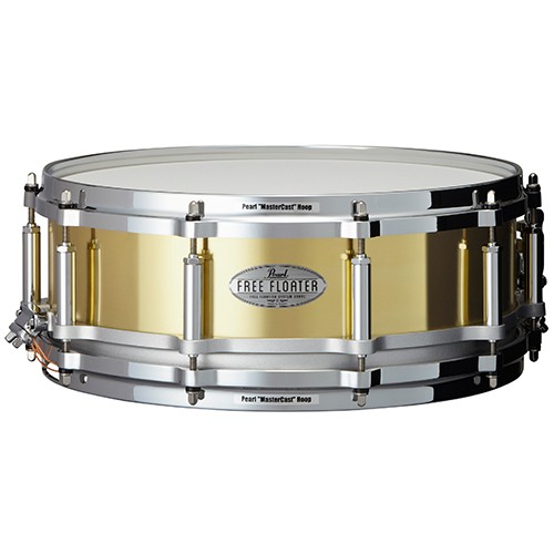 Pearl Free Floater 14 x 5 Brass Snare Drum - FTBR1450
