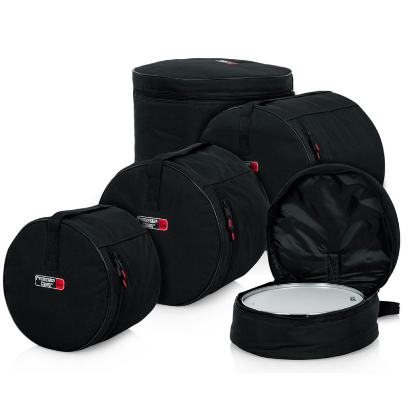 GATOR – PROTECHTOR STANDARD SERIES – 5 PIECE FUSION DRUM SET BAGS 16" FLOOR