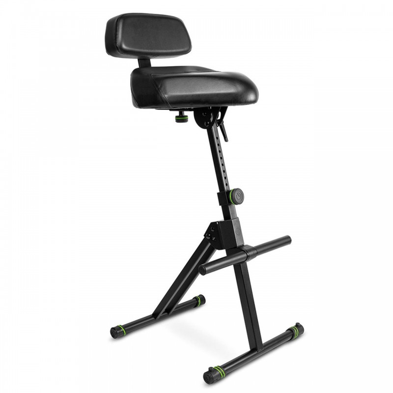 GRAVITY GFMSEAT1BR HEIGHT ADJUSTABLE STOOL W/ FOOT & BACKREST