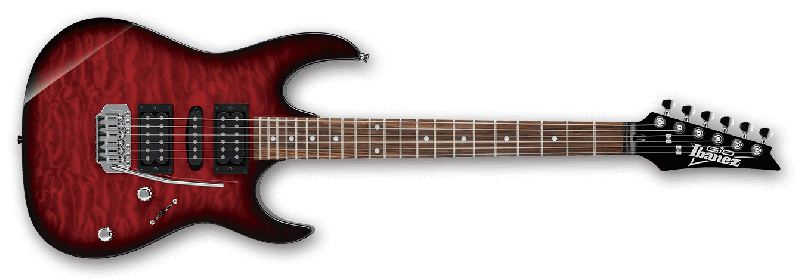 IBANEZ RX70QA GIO ELECTRIC GUITAR TRANSPARENT RED BURST