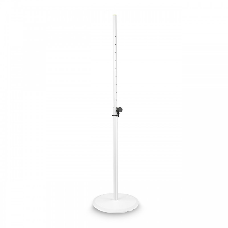 GRAVITY GSSPWBSET1W WHITE SPEAKER STAND W/ BASE & CAST IRON WEIGHT PLATE