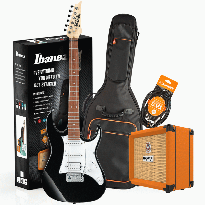 IBANEZ RX40BKN GUITAR PACK W/CRUSH & ACCESSORIES