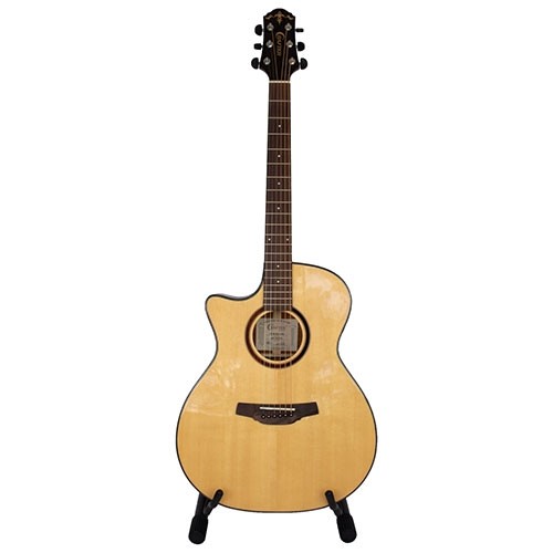 Crafter HG-500CE/N LH Left Handed GA Cutaway Acoustic Electric Guitar with Gig Bag