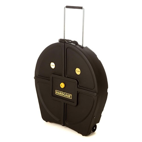 HARDCASE – 24" BLACK CYMBAL CASE – 12 CYMBALS W/WHEELS