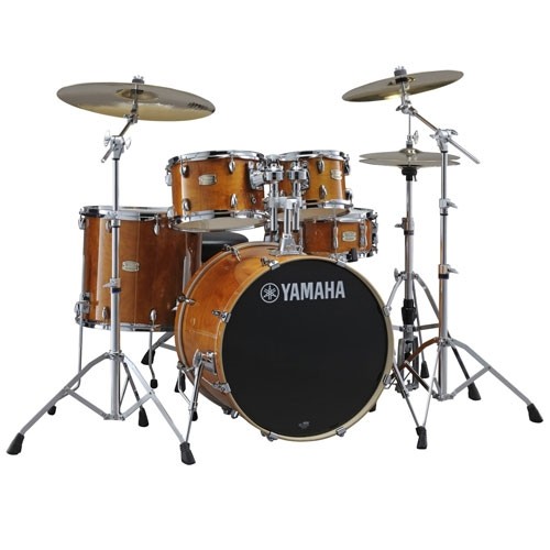 Yamaha Stage Custom Birch 5 Piece Euro Drum Kit with Hardware - Honey Amber