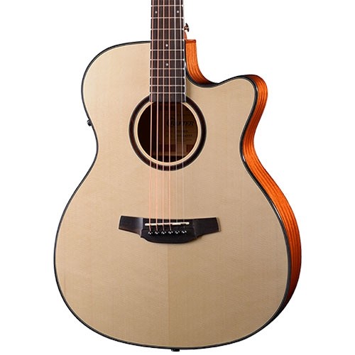 Crafter HT-500CE/N OM Cutaway Acoustic Electric Guitar with Gig Bag