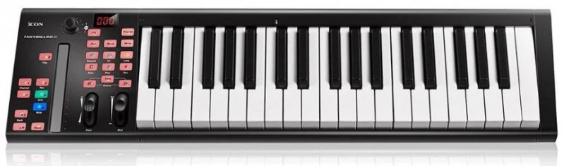 ICON iKeyboard 4X 37-Key Velocity-Sensitive Piano-Style Keyboard Controller (Black)