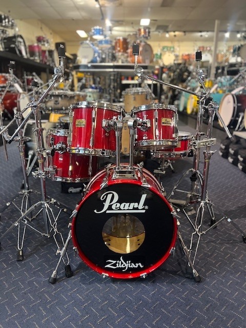 Pearl BLX All Birch Lacq Shells w/ Maple F-Floater 1 Owner 1988 Original H/Ware!