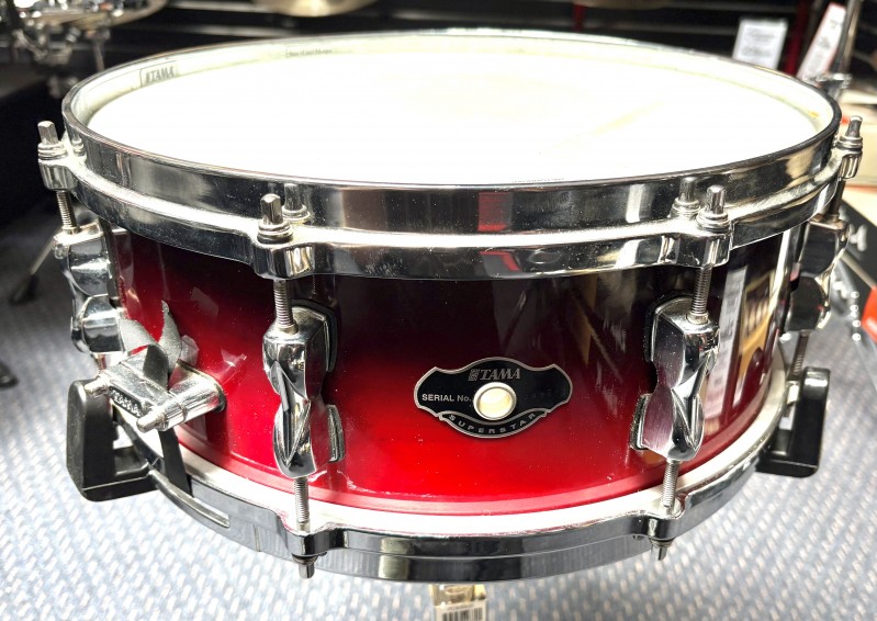 Tama Superstar 14x5.5 Birch Snare Drum - Red Fade (Pre-Loved)