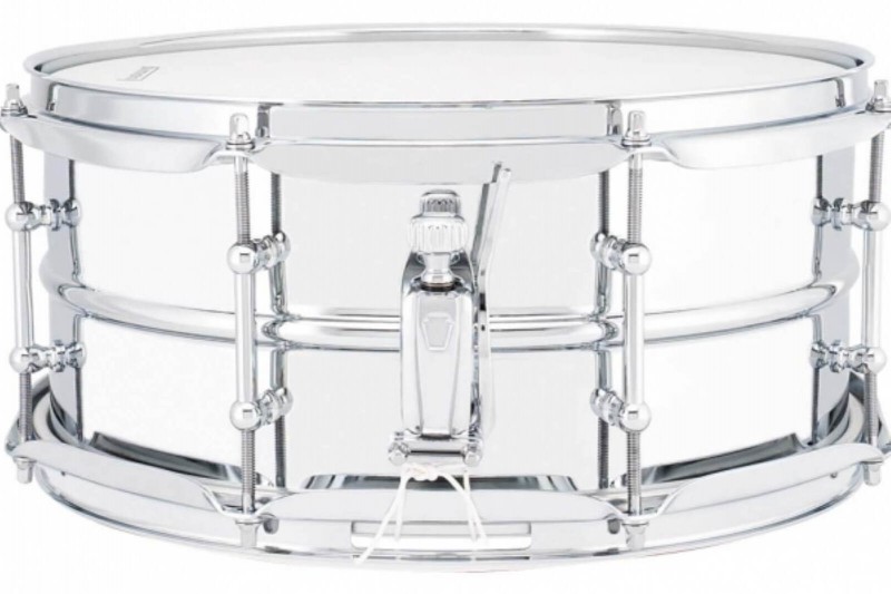 Ludwig 14 X 8" Supralite Steel Snare Drum w/ P88I Throw-Off