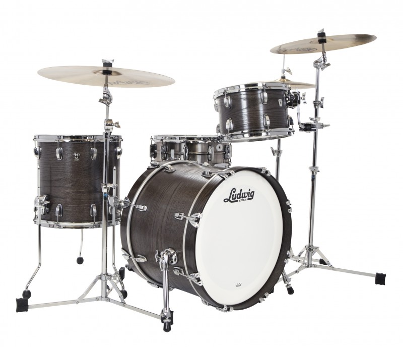 Ludwig Classic Oak Downbeat 20" Shell Set Smoke Lacquer