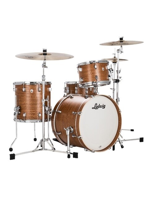 Ludwig NeuSonic 3 Piece Shell Pack - 20” Downbeat - Satin Wood