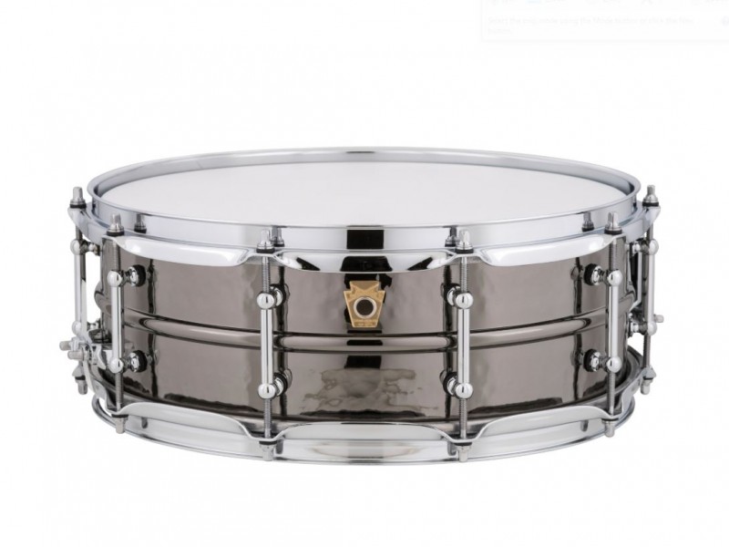 LUDWIG BLACK BEAUTY BRASS - 14" x 5" HAMMERED SHELL W/ TUBE LUGS - LB416KT