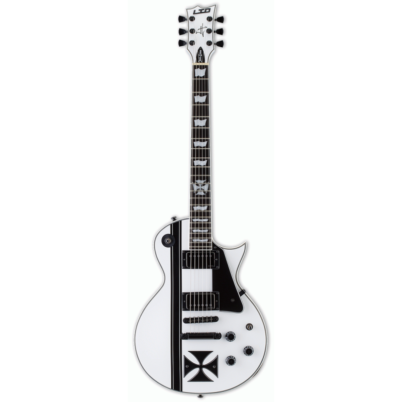 LTD JAMES HETFIELD SIGNATURE IRON CROSS SNOW WHITE
