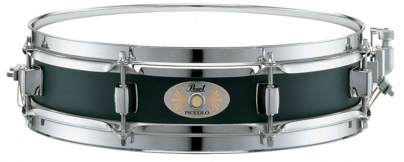 Pearl Snare Drum Effect Maple 13"x3" Steel Hoop Piano Black