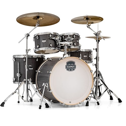 Mapex Mars 5 Piece Drum Kit Fast Sizes with Hardware - Smokewood