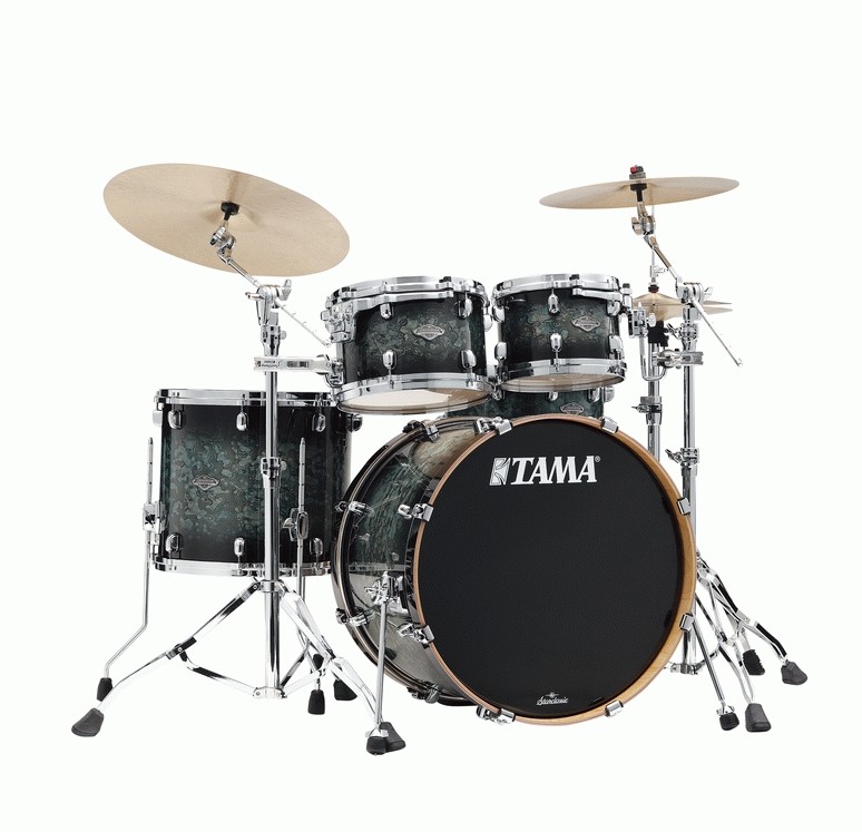 Tama Starclassic Performer Maple / Birch 5 Piece Shell Set – Molten Steel Blue Burst