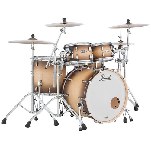 Pearl Masters Maple Complete 4 Piece Drum Kit 22" Shell Set - Satin Natural Burst
