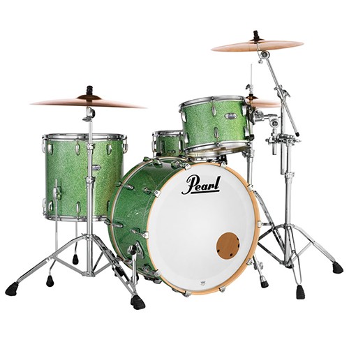 Pearl Masters Maple Complete 3 Piece Drum Kit 24" x 14" Shell Set - Absinthe Sparkle Finish