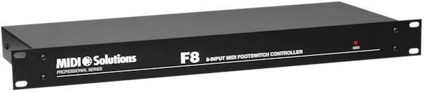 Midi Solutions F8 8 Input MIDI Footswitch Controller Relay Box