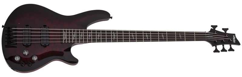 Schecter Omen Elite-5 Black Cherry Burst