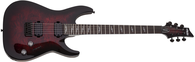 Schecter SCH2450 Omen Elite 6 String Electric Guitar Black Cherry Burst BCHB