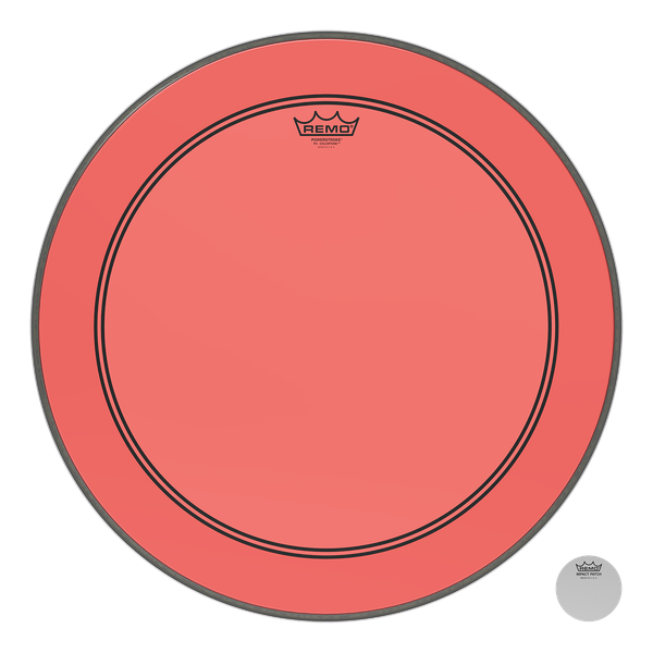 Remo P3-1322-CT-RD 22" Colortone PS3 Powerstroke 3 Red Drum Head Skin